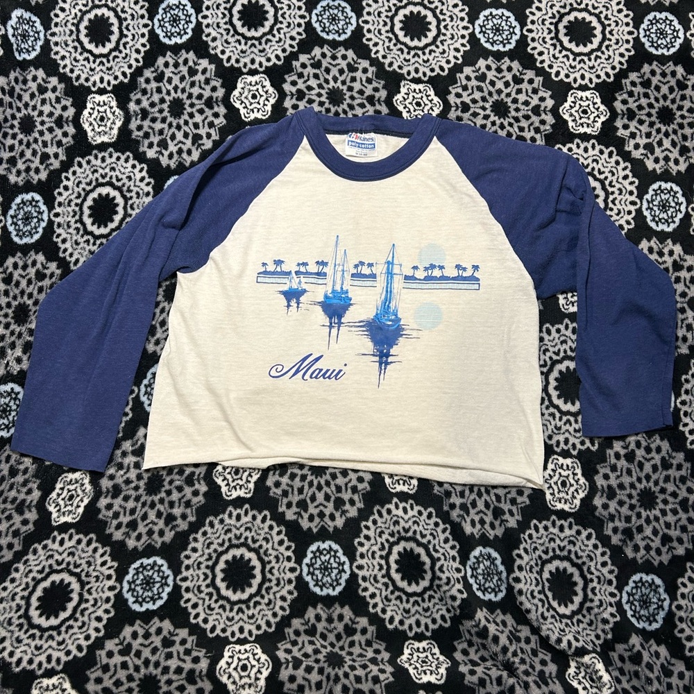 Vintage single stitched crop top